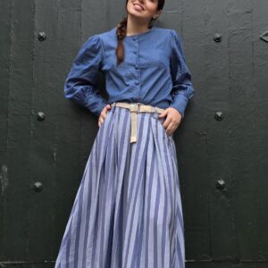 Falda Rayas Azul