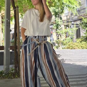 Pantalón Rayas azul