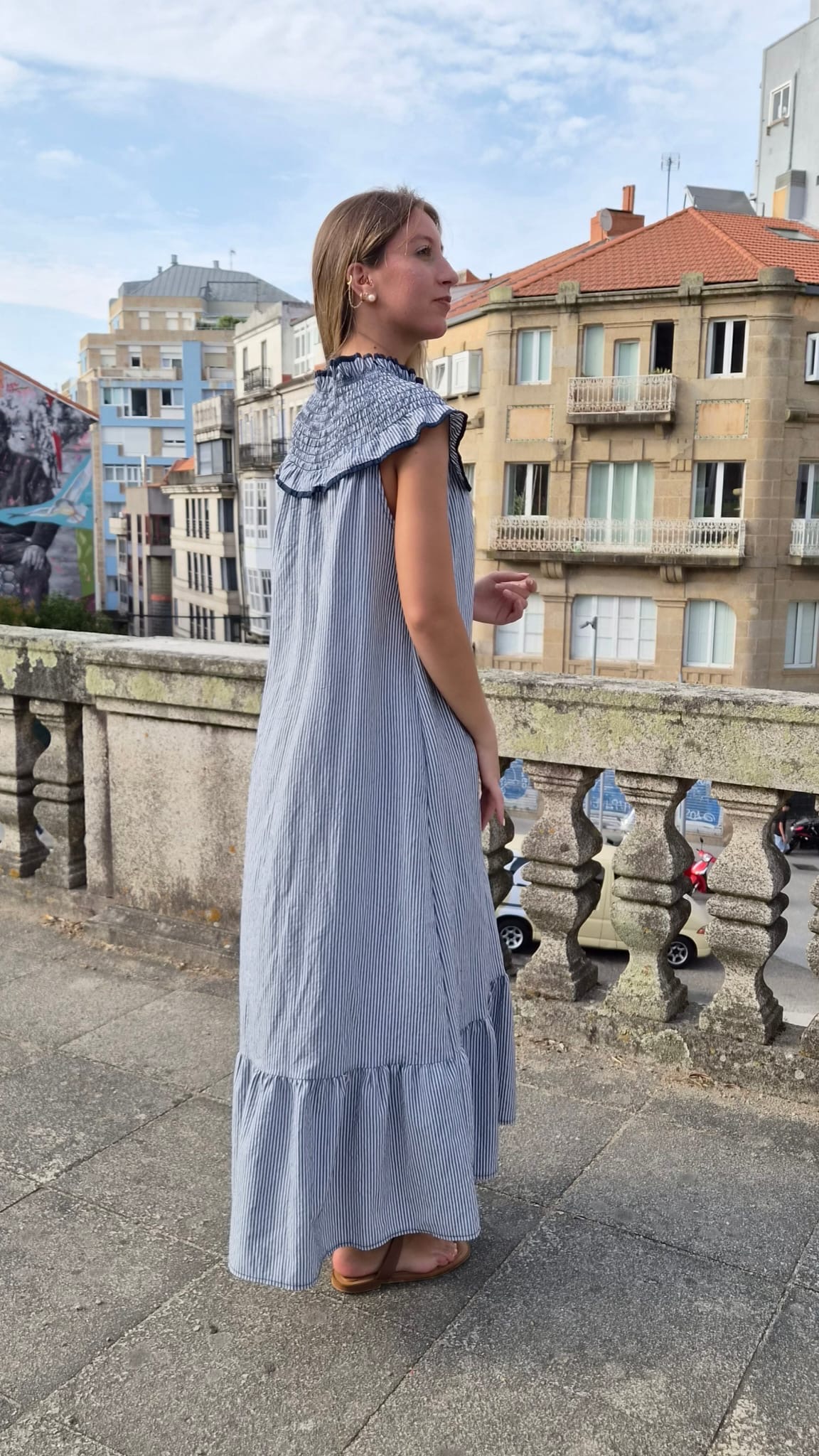 Vestido Nica Marino - Imagen 3