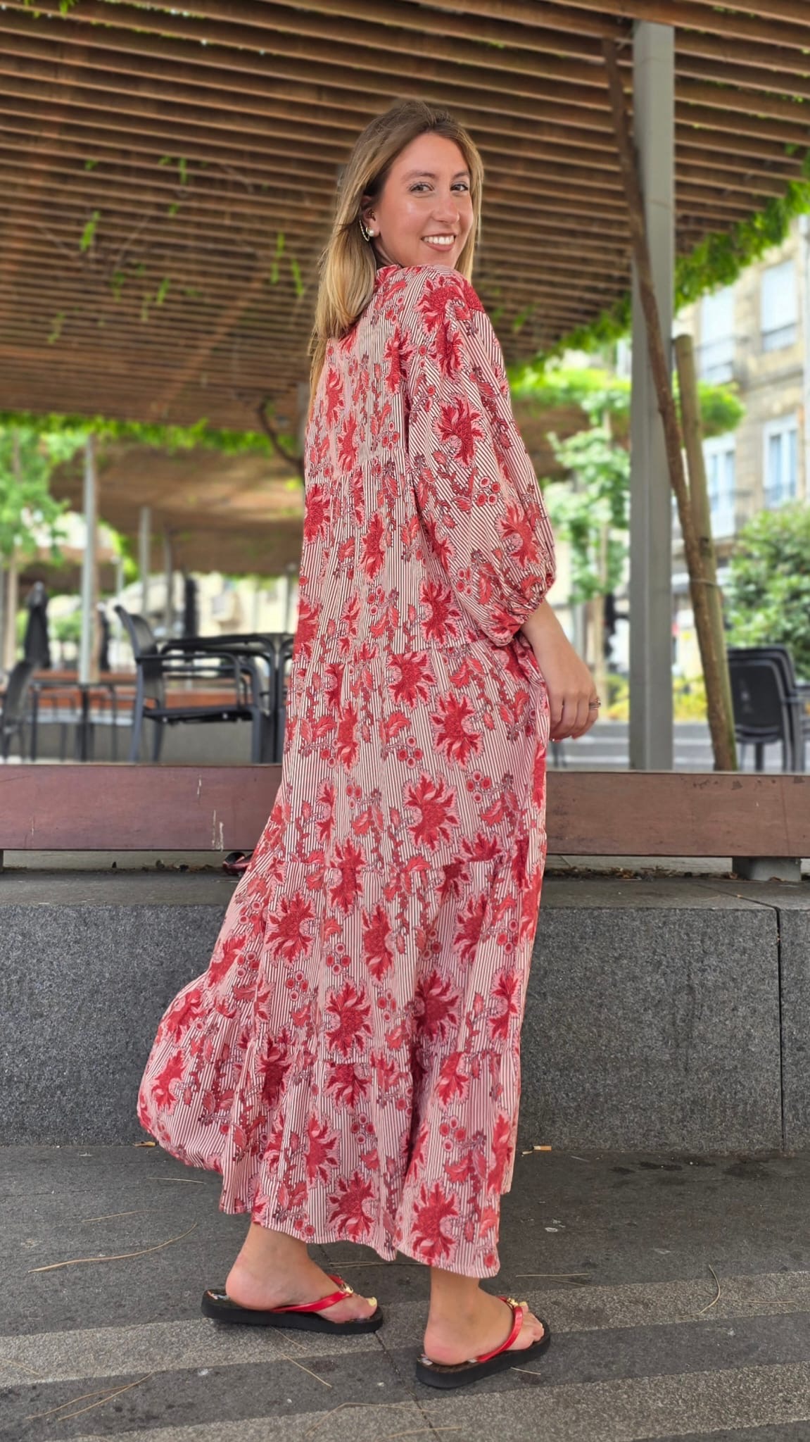 Vestido Bari rojo - Imagen 3