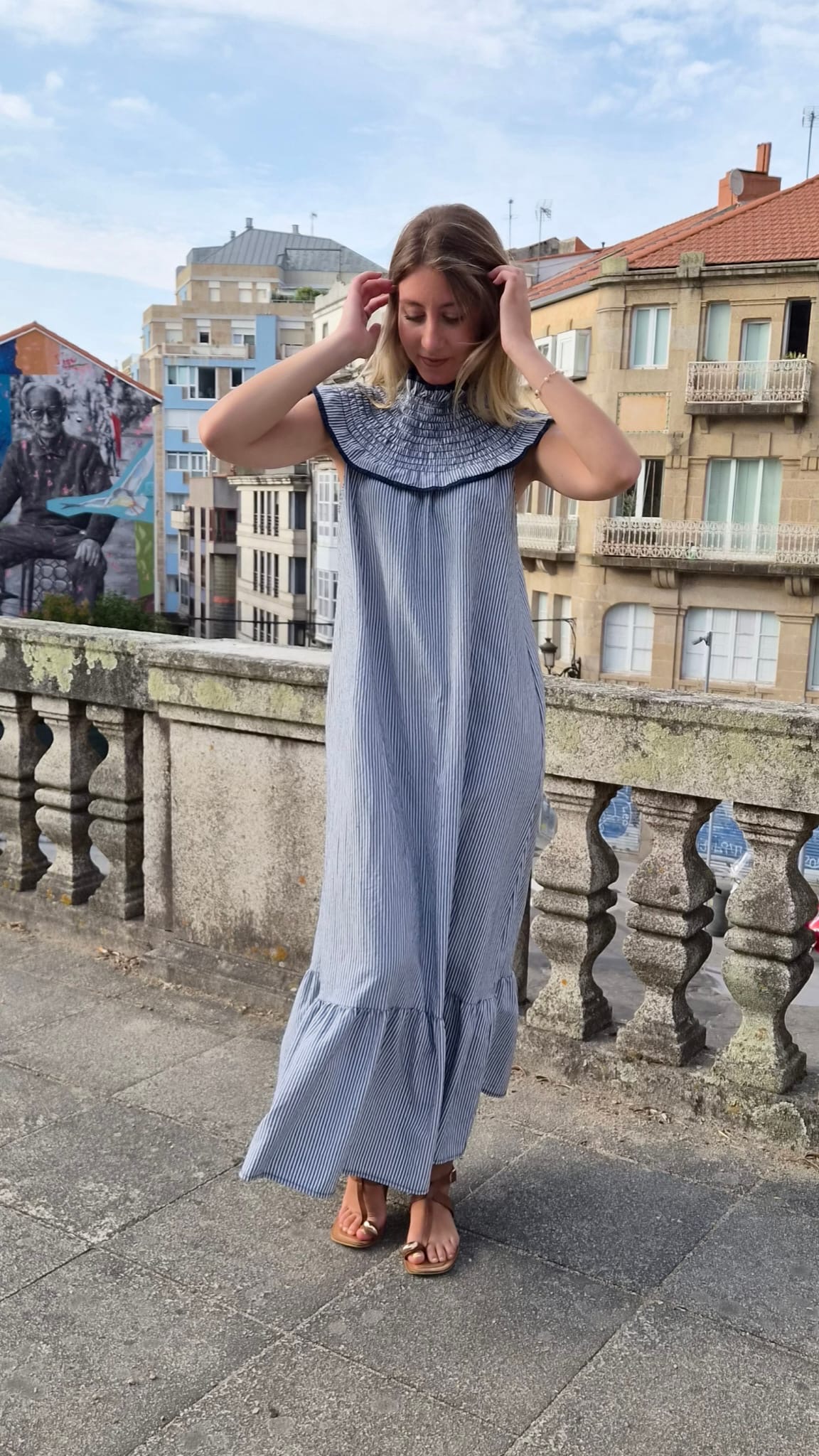 Vestido Nica Marino - Imagen 4