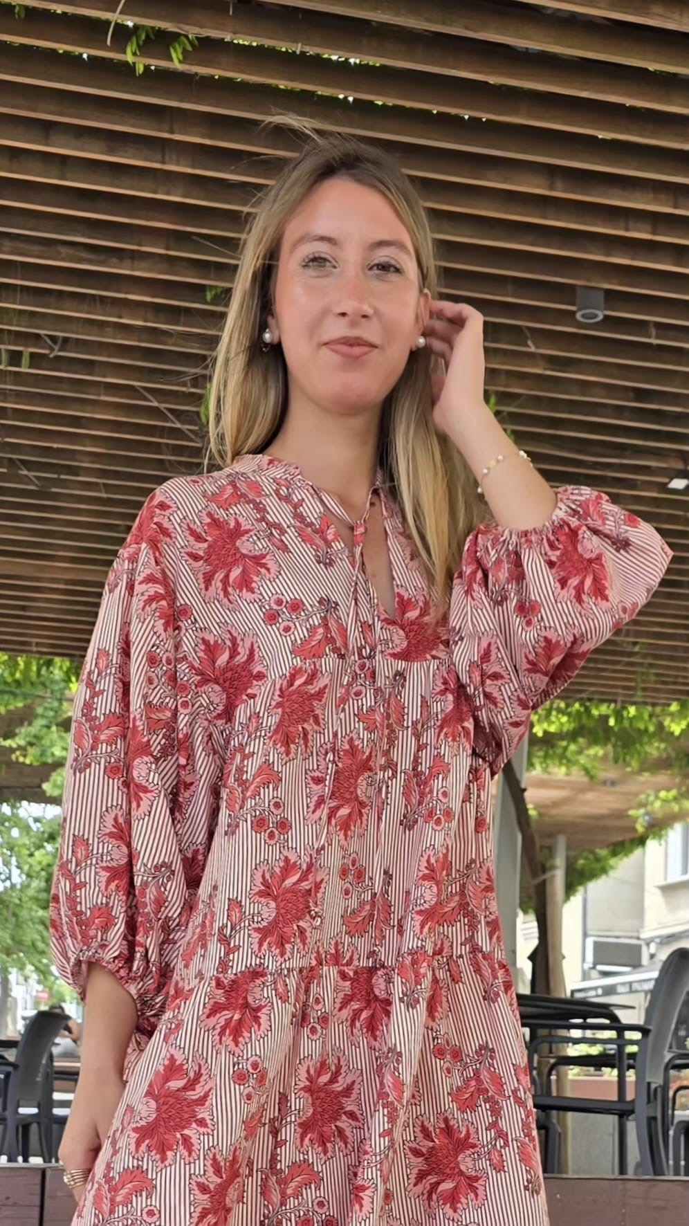 Vestido Bari rojo - Imagen 4