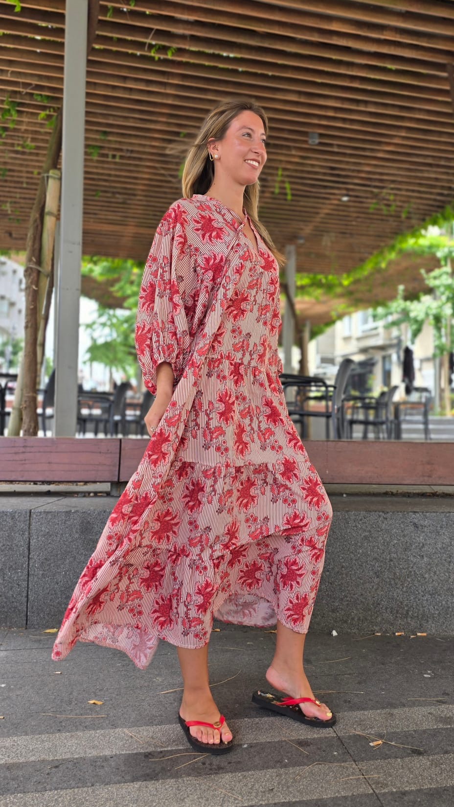 Vestido Bari rojo - Imagen 5