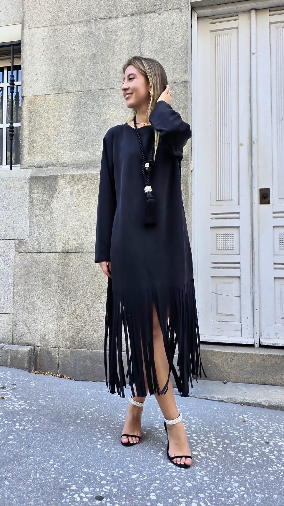Vestido Flecos