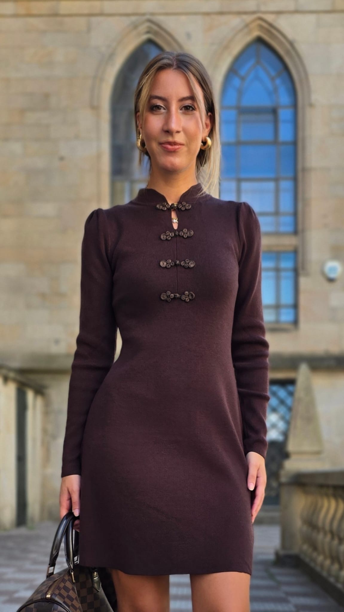 Vestido Gala chocolate - Imagen 2
