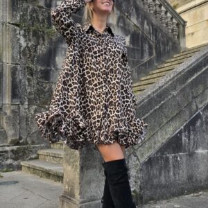 Vestido animal print