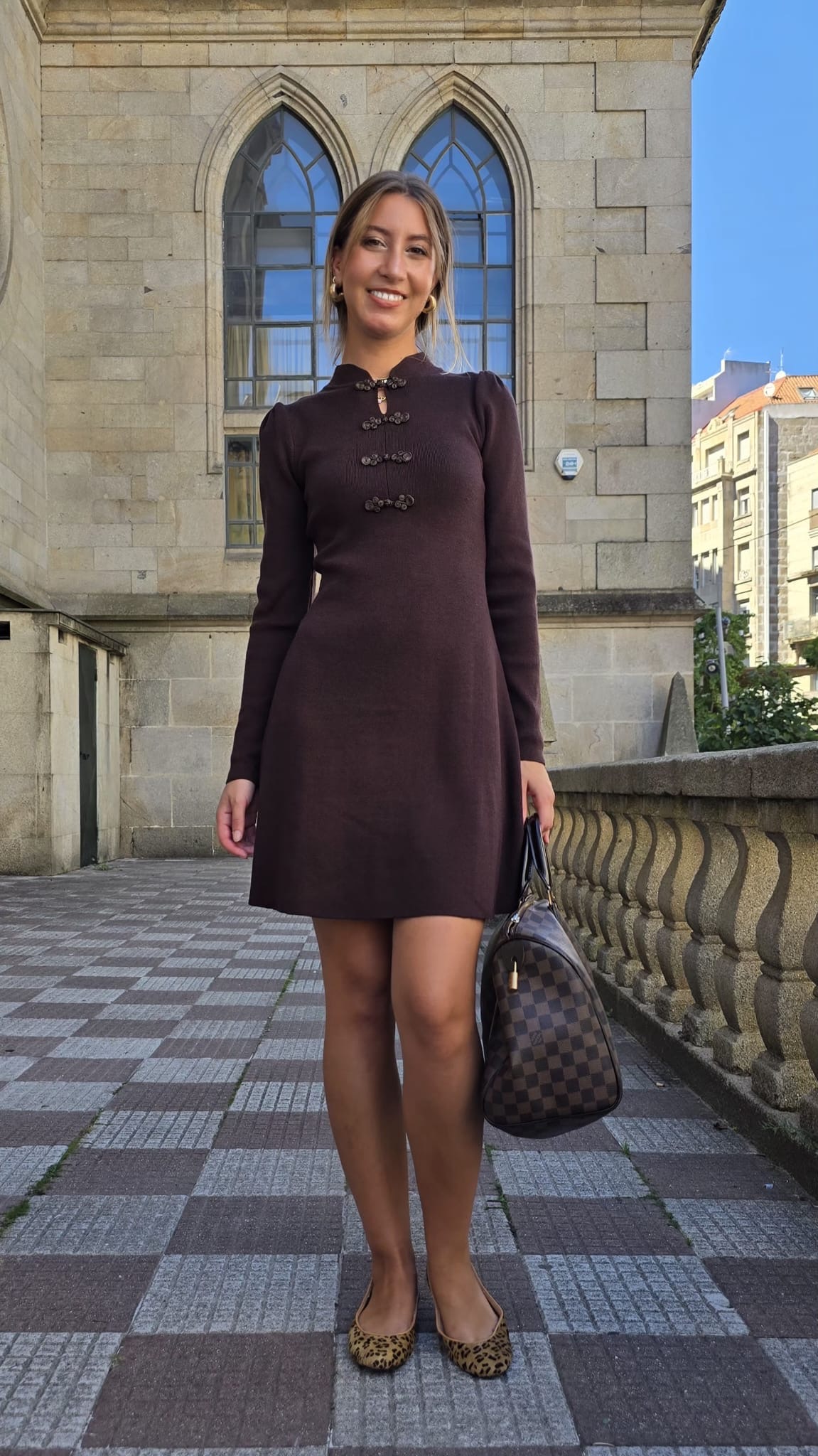 Vestido Gala chocolate