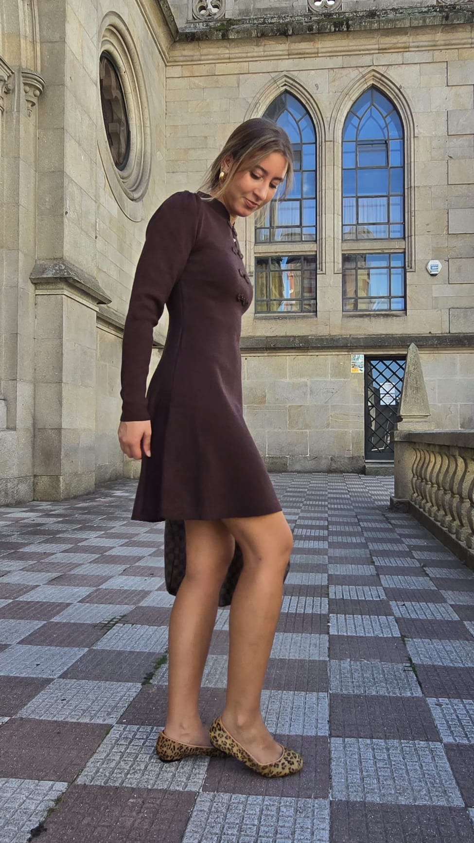 Vestido Gala chocolate - Imagen 3