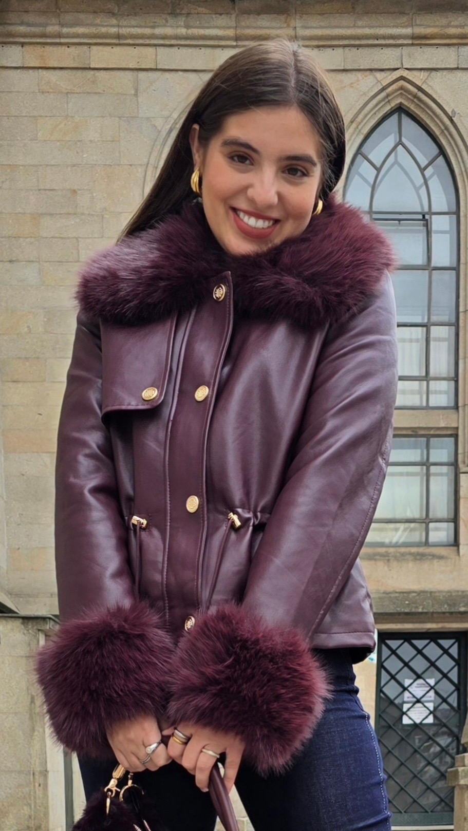 Chaqueta Olivia Granate