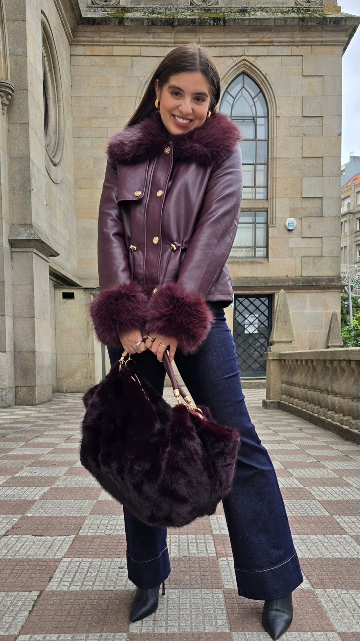 Chaqueta Olivia Granate - Imagen 5