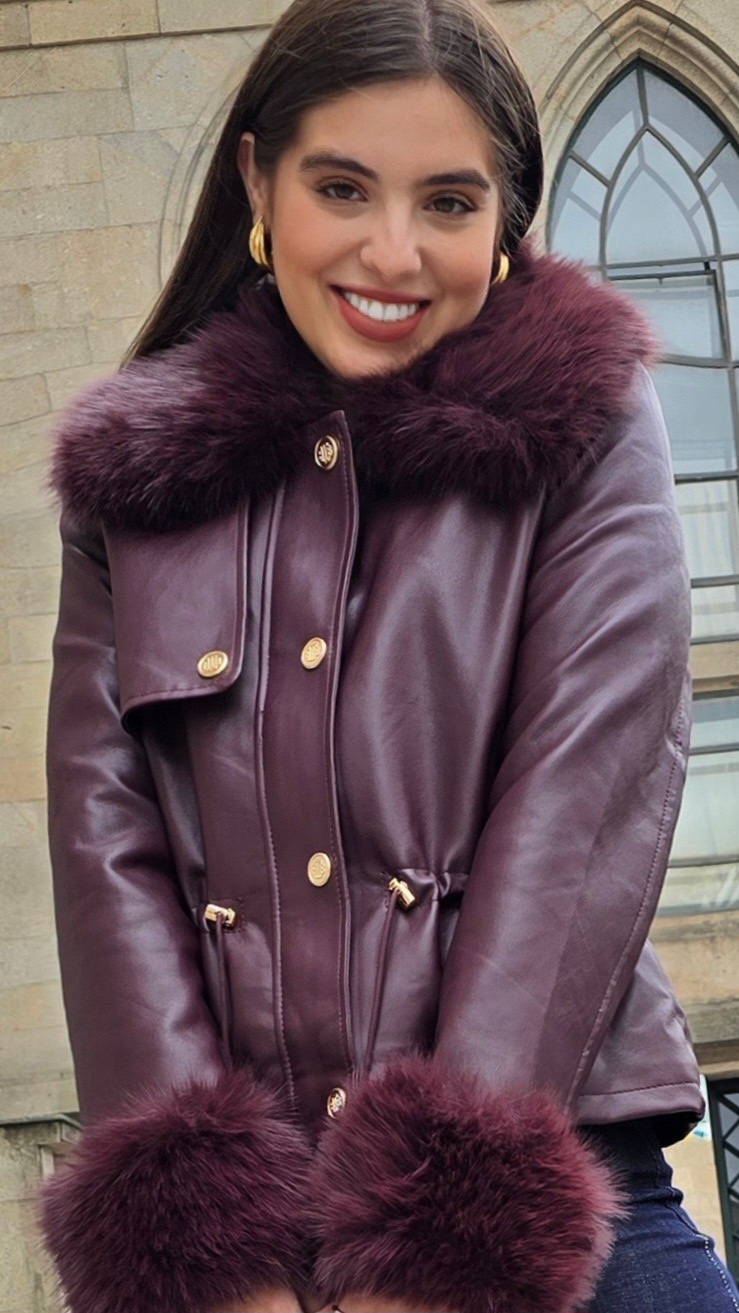 Chaqueta Olivia Granate - Imagen 3