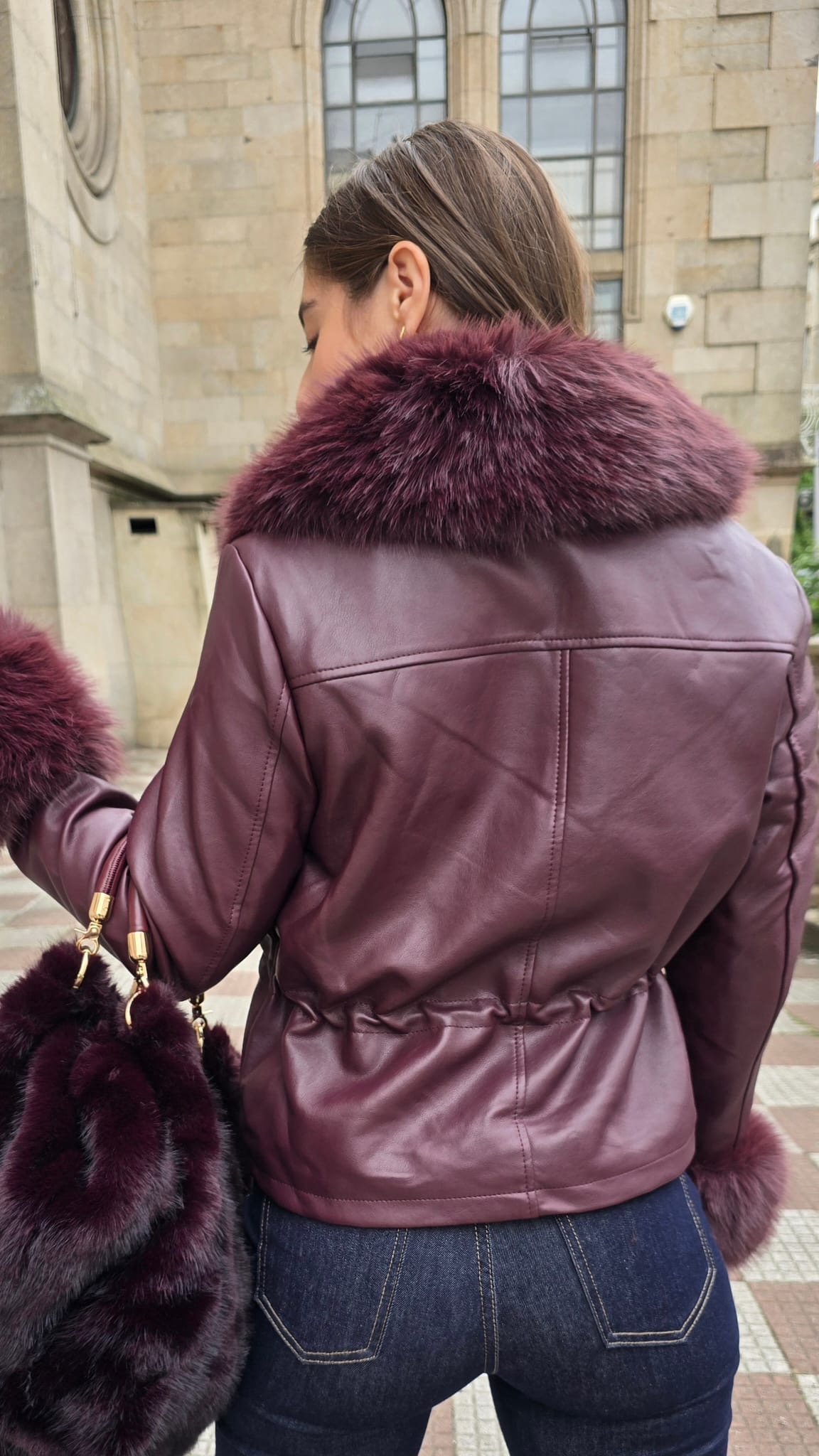 Chaqueta Olivia Granate - Imagen 2